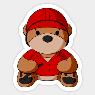 Jockey Teddy Bear Sticker